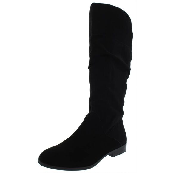 STYLE & COMPANY Womens Black Side Kelimae Round Riding Boot 7M WC - Picture 1 of 6